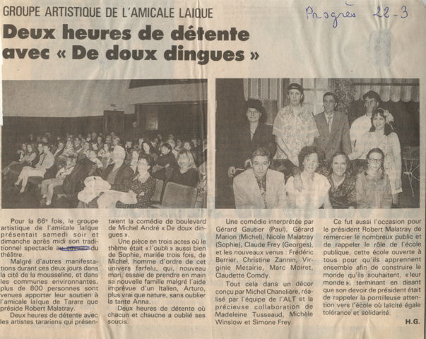 Le Progrès du 22 mars 1995