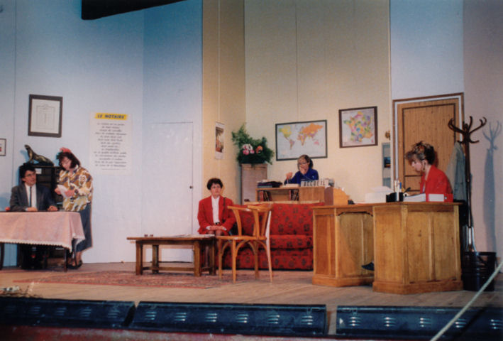 Claude Frey, Claudette Comoy, Solange Frey, Michèle et Erika Wentzlow